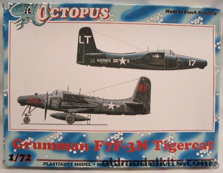 Octopus 1/72 Grumman F7F-3N Tigercat - Marines or Navy - (F7F3N), 72018 plastic model kit